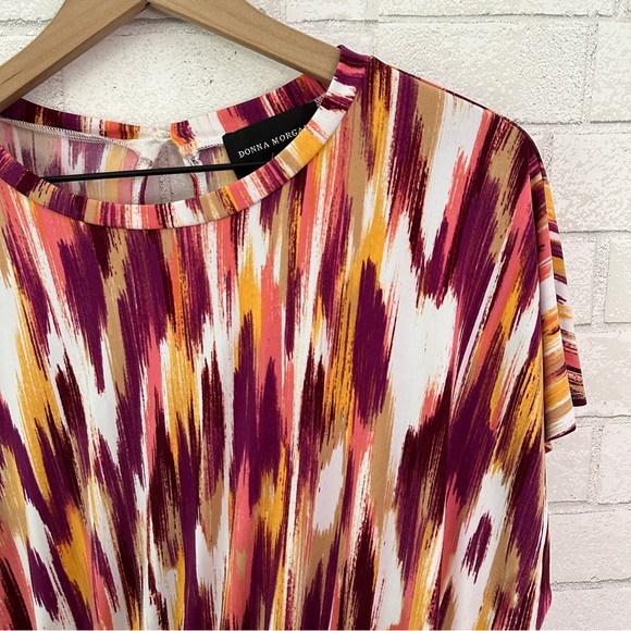 DONNA MORGAN Stitch Fix Rowane Raspberry Tiered Dress - Picture 6 of 13